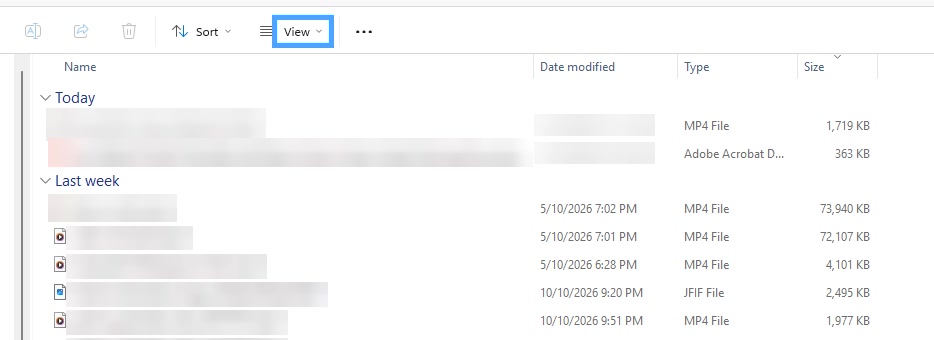 Ordena Descargas por tamaño