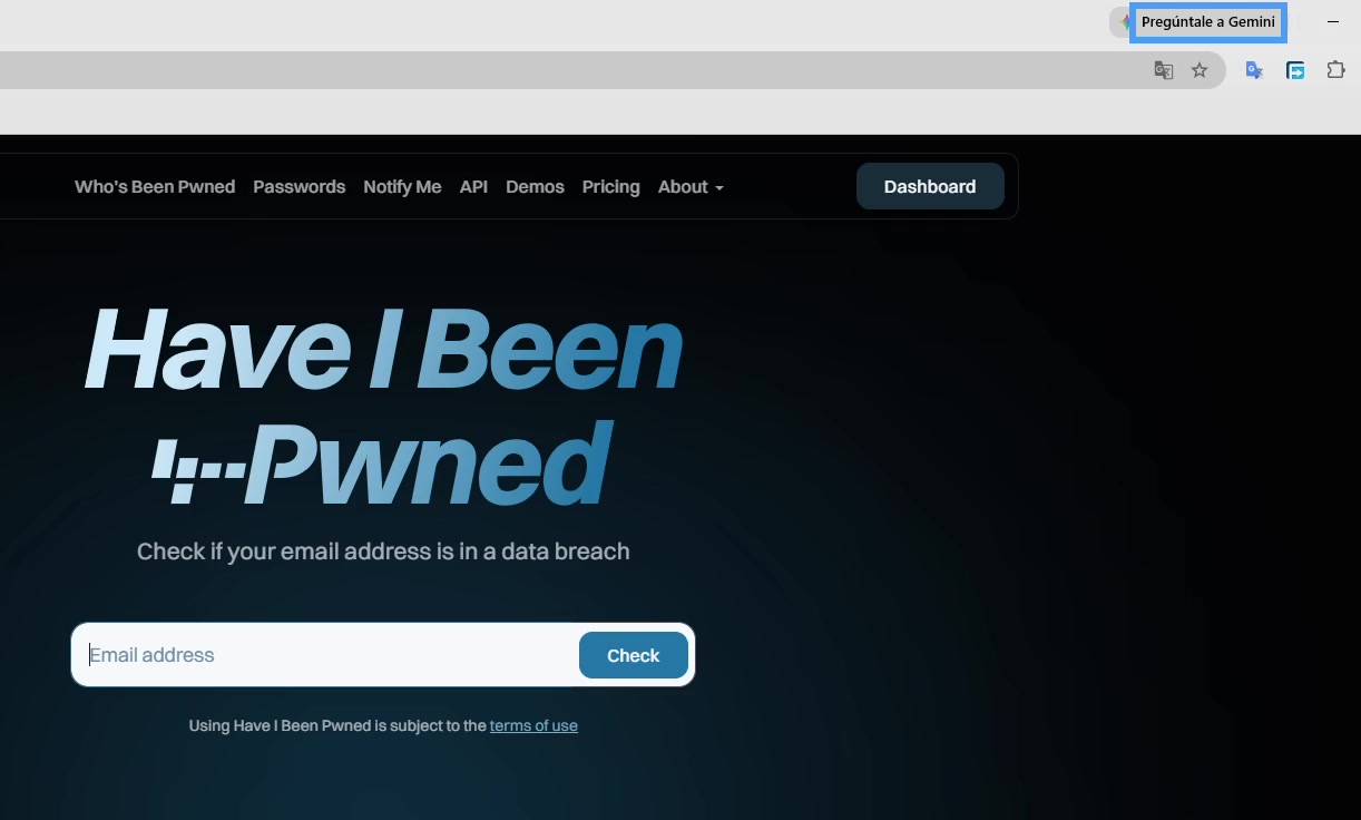 Check Your Email on Have I Been Pwned